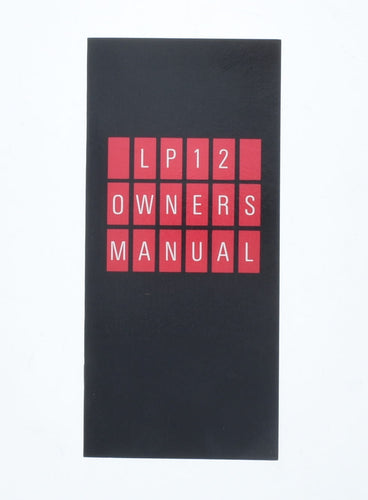 LP12 Manual  (Preowned, Ref 005064)