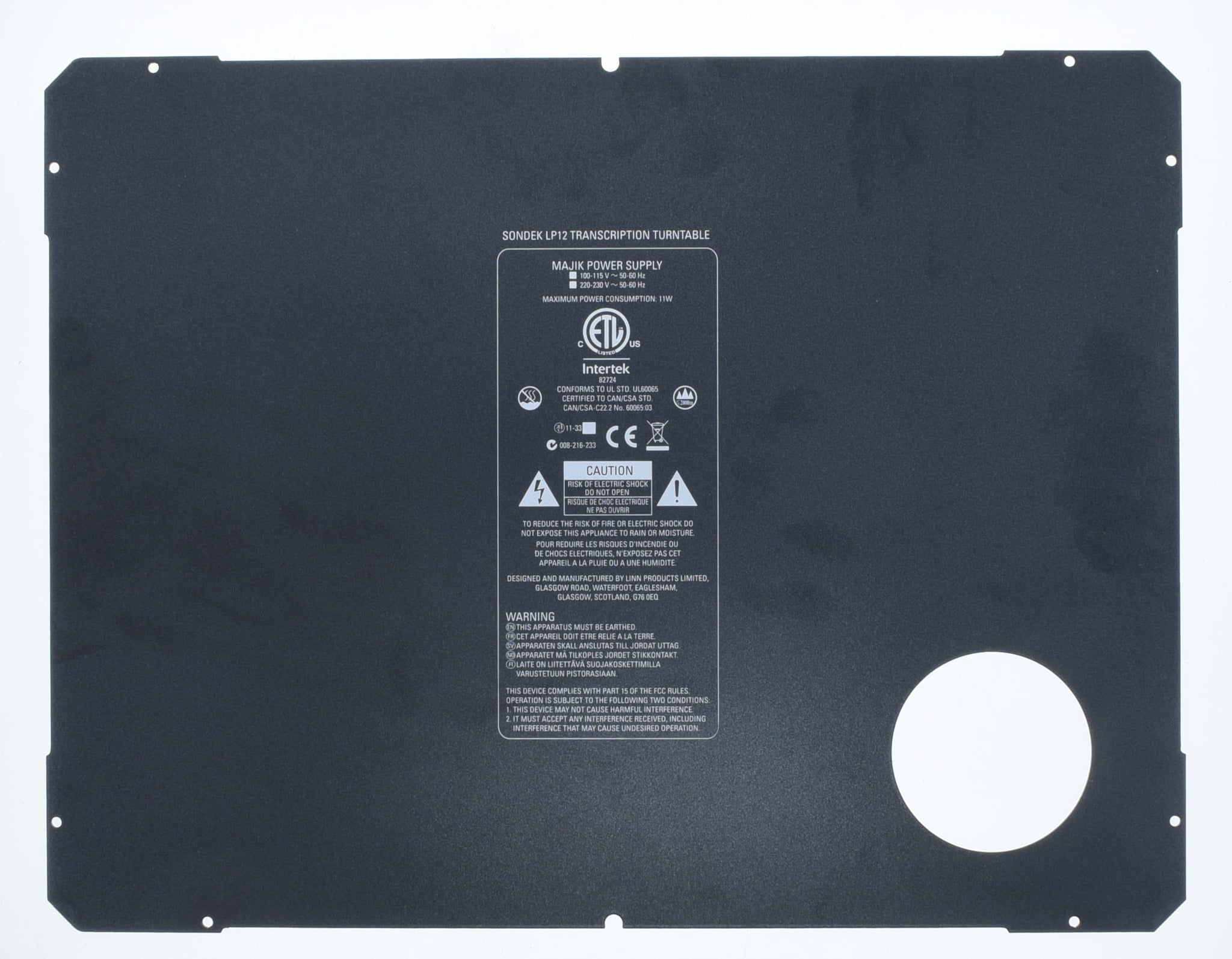 LP12 Aluminum Base (2015) (Preowned, Ref 006699) – LP12 Bits