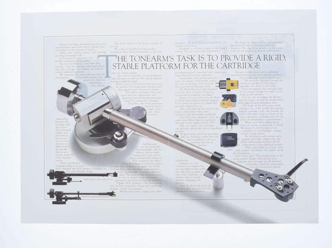 Linn Tonearm Brochure (Preowned, Ref 006906)