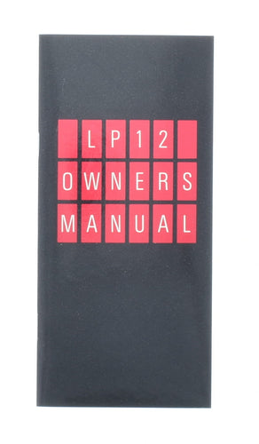 LP12 Manual  (Preowned, Ref 006971)