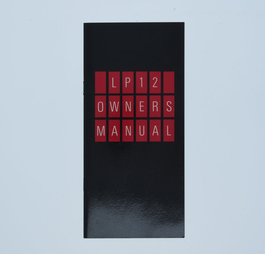 LP12 Manual  (Preowned, Ref 001217-13)