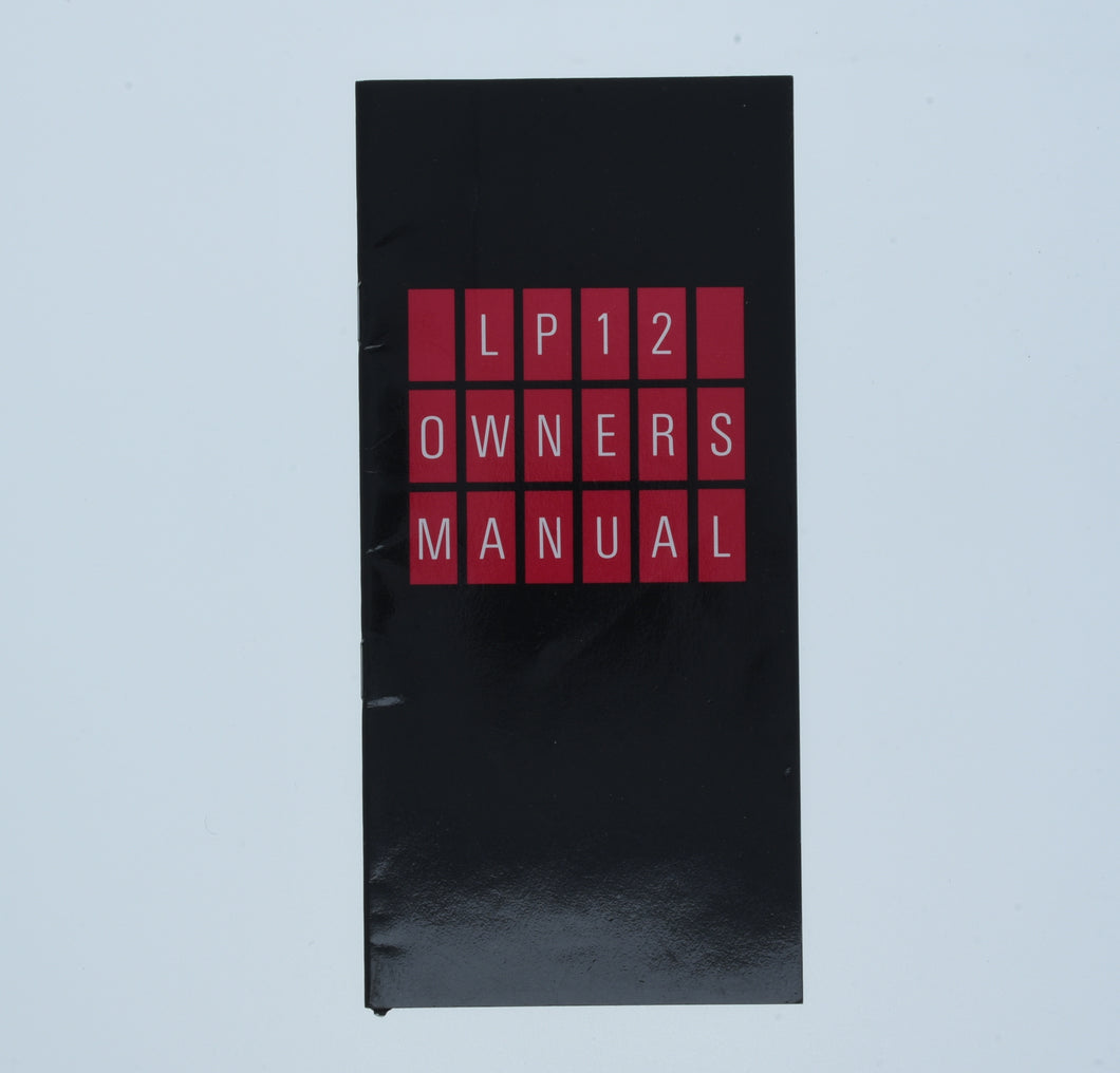 LP12 Manual  (Preowned, Ref 001217-15)