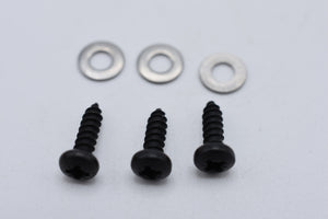 3 off No 4 by 9.5 mm Armboard screws & washers  (New, Ref 001196)